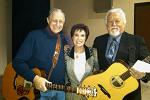 Legendary guitarists Chip Young and Jimmy Capps backstage at the Grand Ole Opry on February 5, 2011